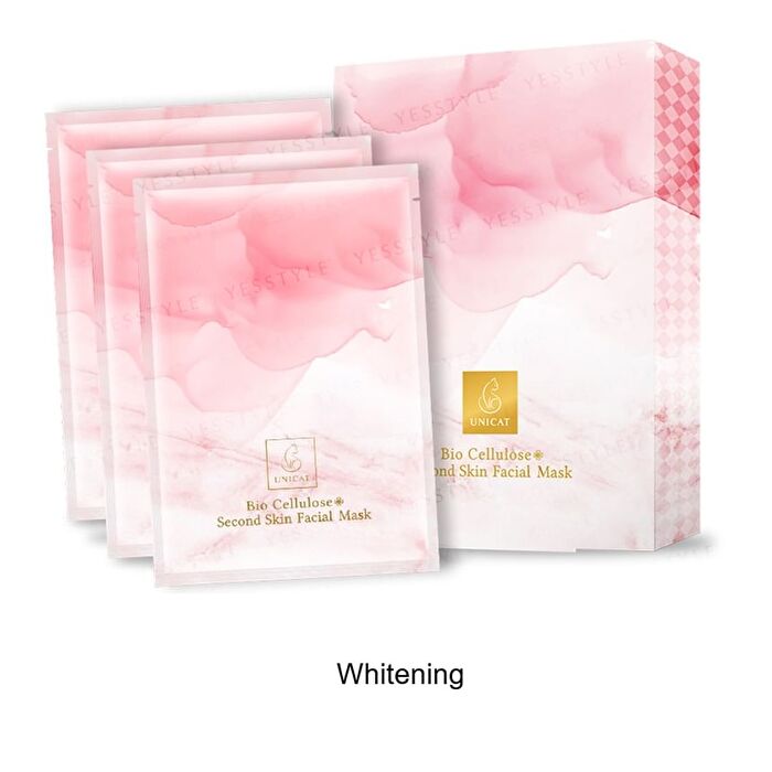 Unicat Bio Cellulose Second Skin Facial Mask - Whitening - 3 pcs