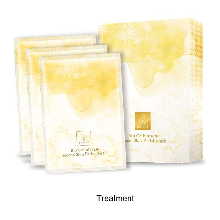 Unicat Bio Cellulose Second Skin Facial Mask - Whitening - 3 pcs
