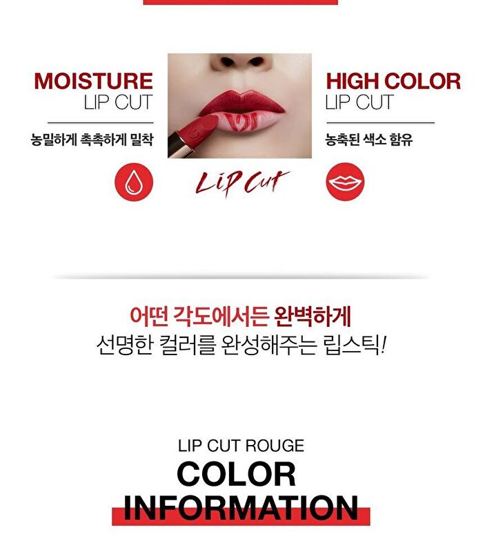 Vdivov Lip Cut Rouge NEW - 3 Colors - RD304 Red Fantasy
