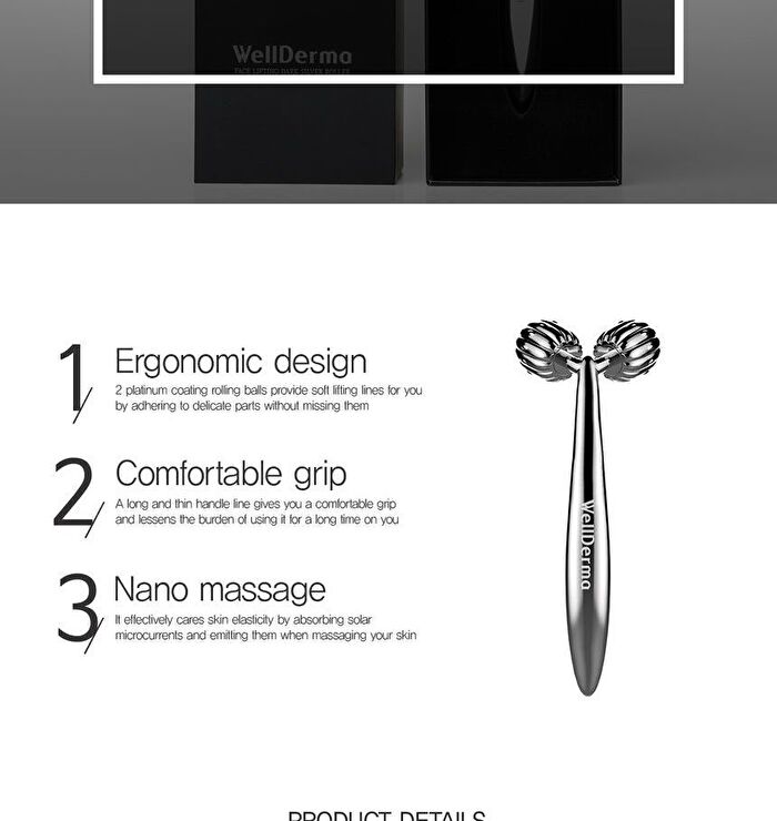 Face Lifting Dark Silver Roller - 1 pc
