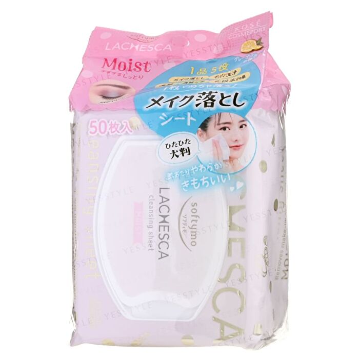 Lachesca Makeup Remover Sheet - Moist - 50 pcs