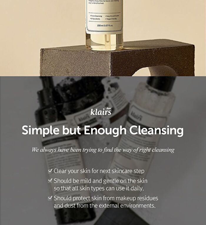 Dear, Klairs Gentle Black Fresh Cleansing Oil - 150ml