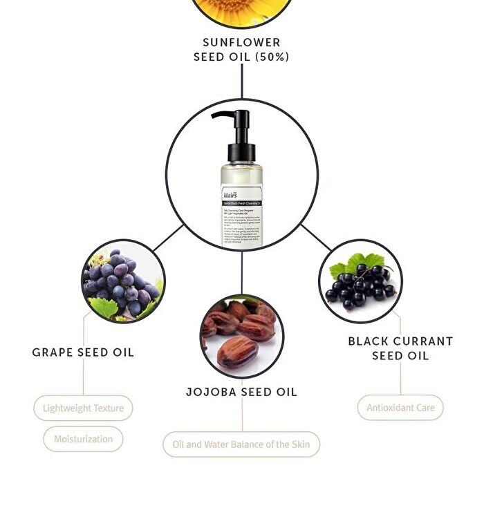 Dear, Klairs Gentle Black Fresh Cleansing Oil - 150ml