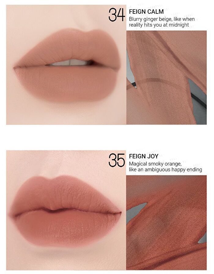 Last Velvet Lip Tint VIII Feeling Series - 5 Colors - #36 Feign Cool