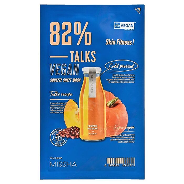 Talks Vegan Squeeze Sheet Mask - 7 Types - Super Energizer