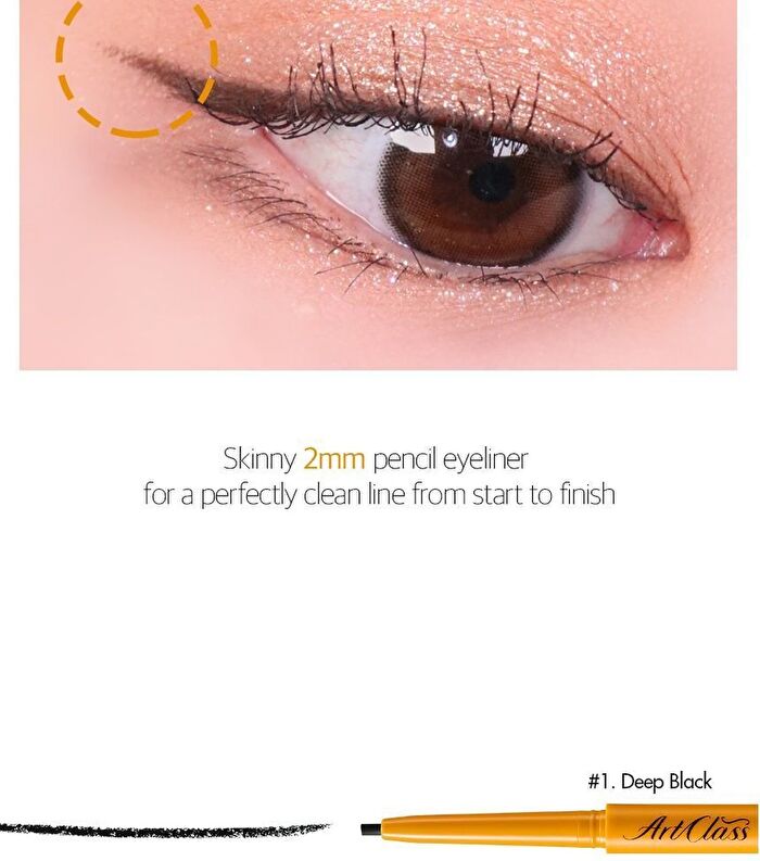 too cool for school Artclass Fixing Gel Liner - 3 Colors - #01 Deep Black