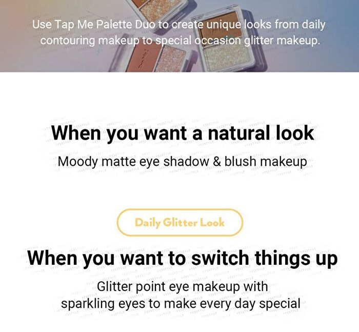 Tap Me Palette Duo - 3 Types - N°3 Rub-a-Dub