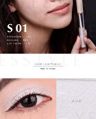 Two Tone High Shine Eyeshadow - S01 Pearl White / Ivory
