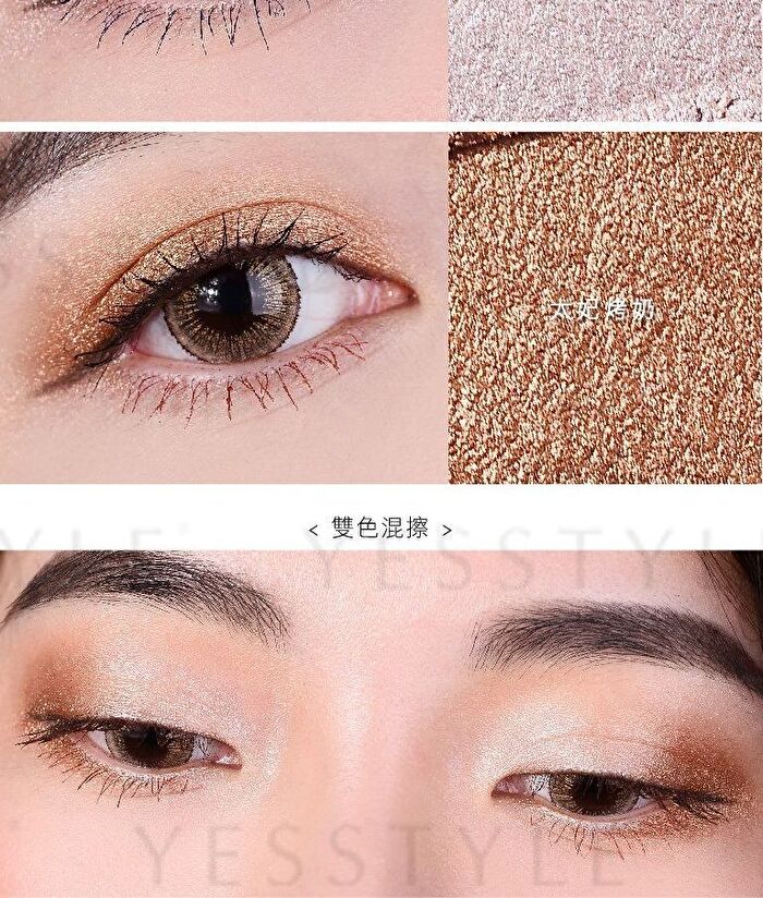 Tsuvimi Two Tone High Shine Eyeshadow - S15 Milk Wine / Hazelnut Latte