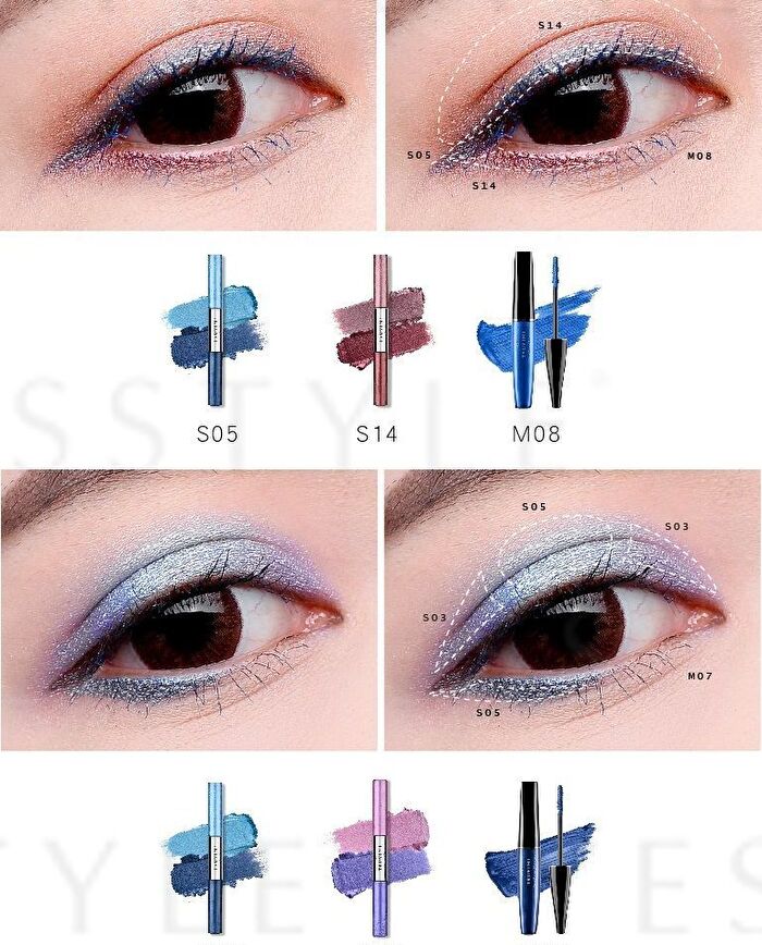 Two Tone High Shine Eyeshadow - S21 Light Grapefruit / Rolling Apple