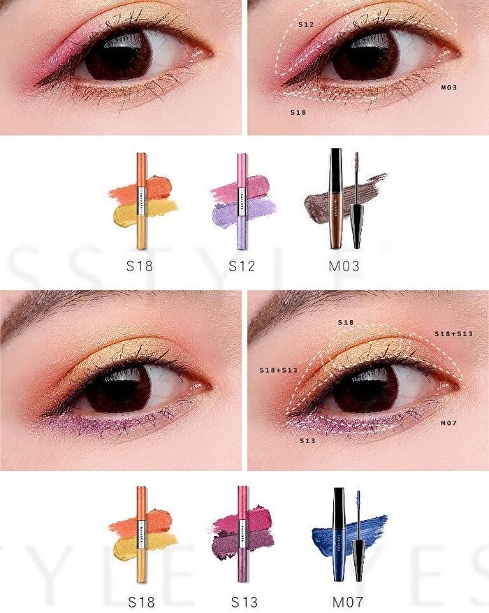 Tsuvimi Two Tone High Shine Eyeshadow - S23 Wine Cranberries / Purple Taro