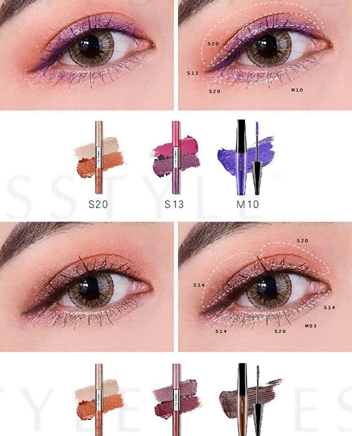 Tsuvimi Two Tone High Shine Eyeshadow - S23 Wine Cranberries / Purple Taro