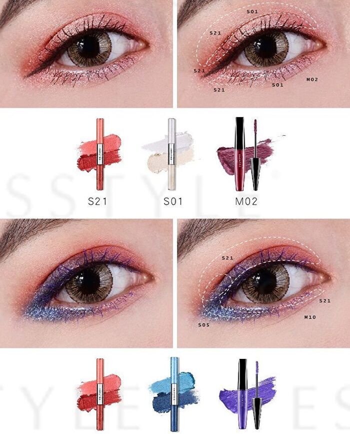 Tsuvimi Two Tone High Shine Eyeshadow - S23 Wine Cranberries / Purple Taro