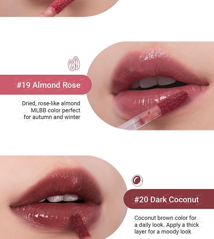 romand Juicy Lasting Tint 2020 F/W Series - 4 Colors - #19 Almond Rose
