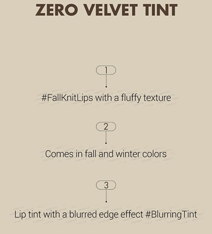 romand Zero Velvet Tint 2020 F/W Series - 4 Colors - #19 Earl Grey Shawl