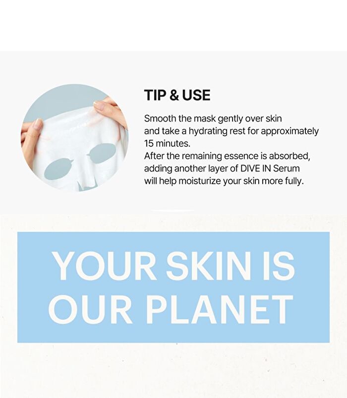 DIVE-IN Low Molecule Hyaluronic Acid Mask Set - 27ml x 10 pcs