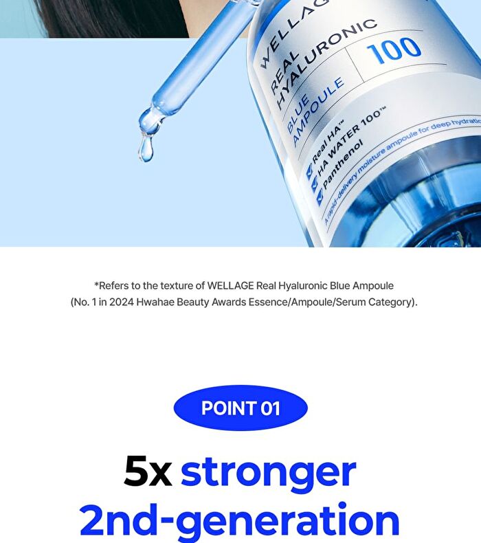 Wellage Real Hyaluronic Blue 100 Ampoule - 60ml