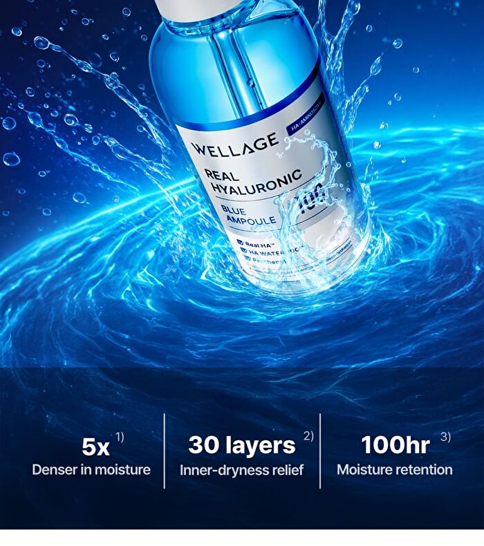 Wellage Real Hyaluronic Blue 100 Ampoule - 60ml