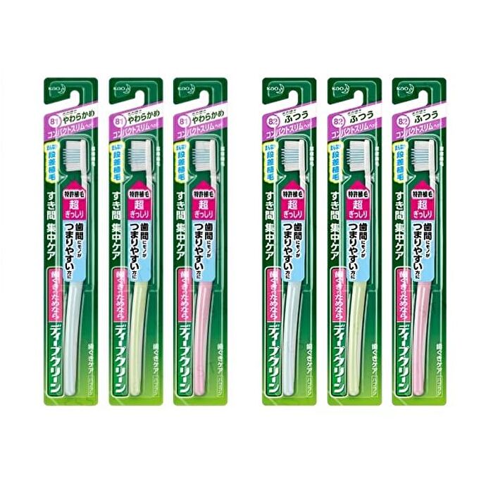 Deep Clean Compact Slim Toothbrush - 1 pc - Random Color - Normal