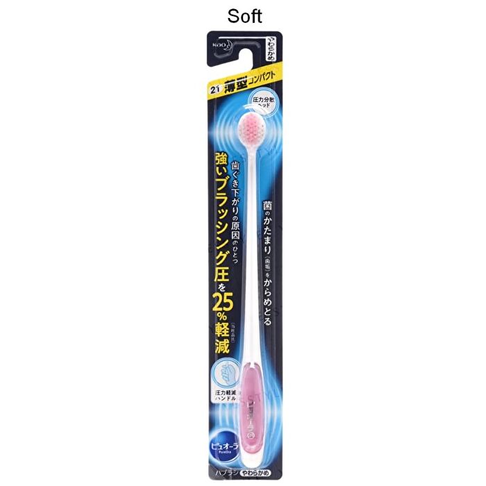 PureOra Thin & Compact Toothbrush - 1 pc - Random Color - Normal