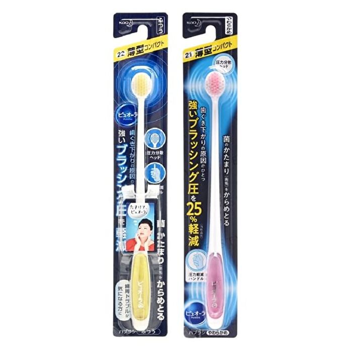 PureOra Thin & Compact Toothbrush - 1 pc - Random Color - Normal