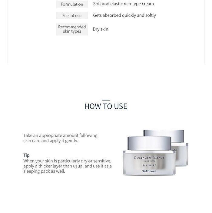 Sapphire Collagen Impact Hydro Cream - 50g
