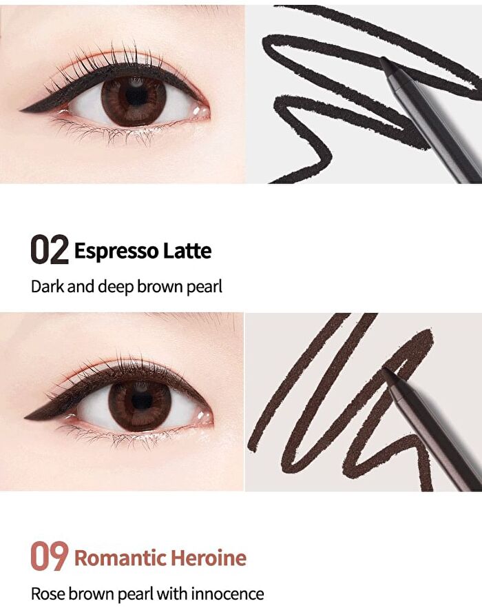 Mqny The Big Waterproof Pencil Gel Liner - 10 Colors - #07 Aura Heroine