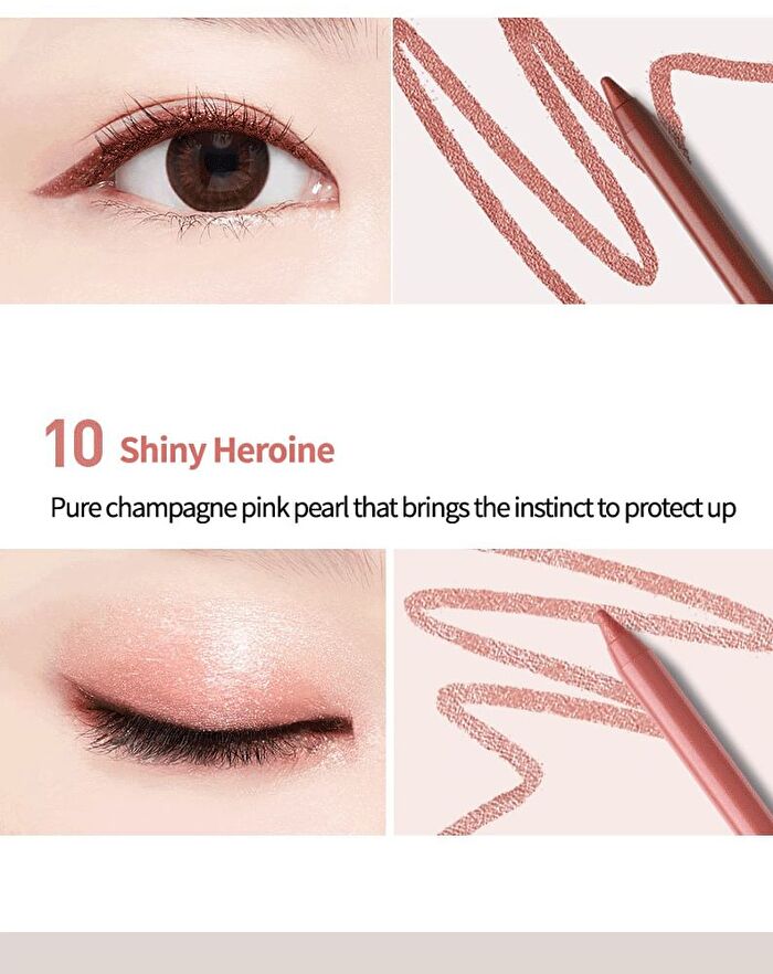 Mqny The Big Waterproof Pencil Gel Liner - 10 Colors - #10 Shiny Heroine