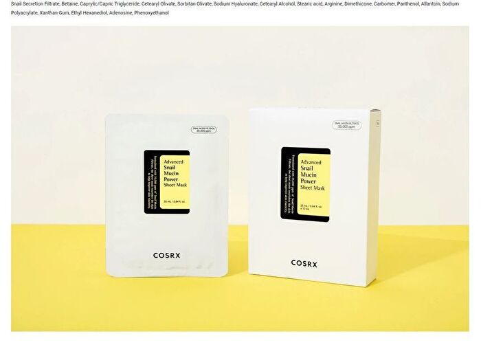 Cosrx Advanced Snail Mucin Power Sheet Mask Set - 25ml x 10 pcs