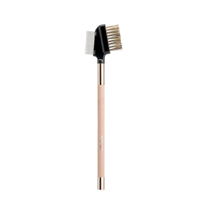 Meko Professional Magnetic Eyelash & Eyebrow Comb Dual-Use Brush - 1 pc