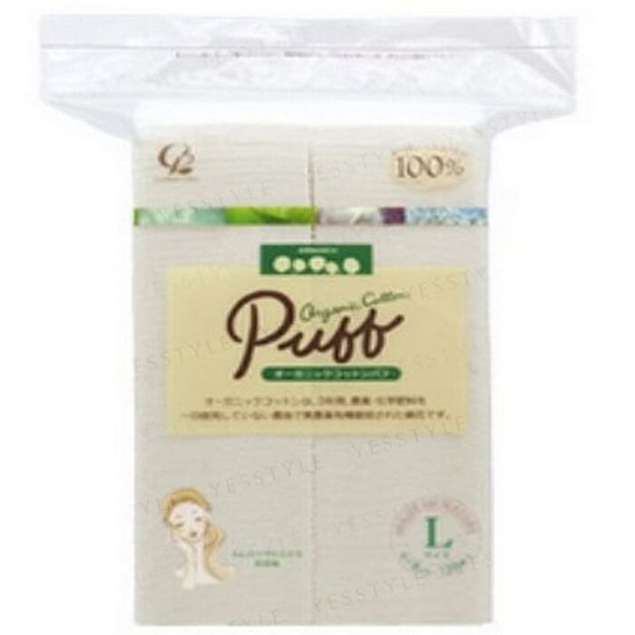 Organic Cotton Puff L Size - 120 pcs