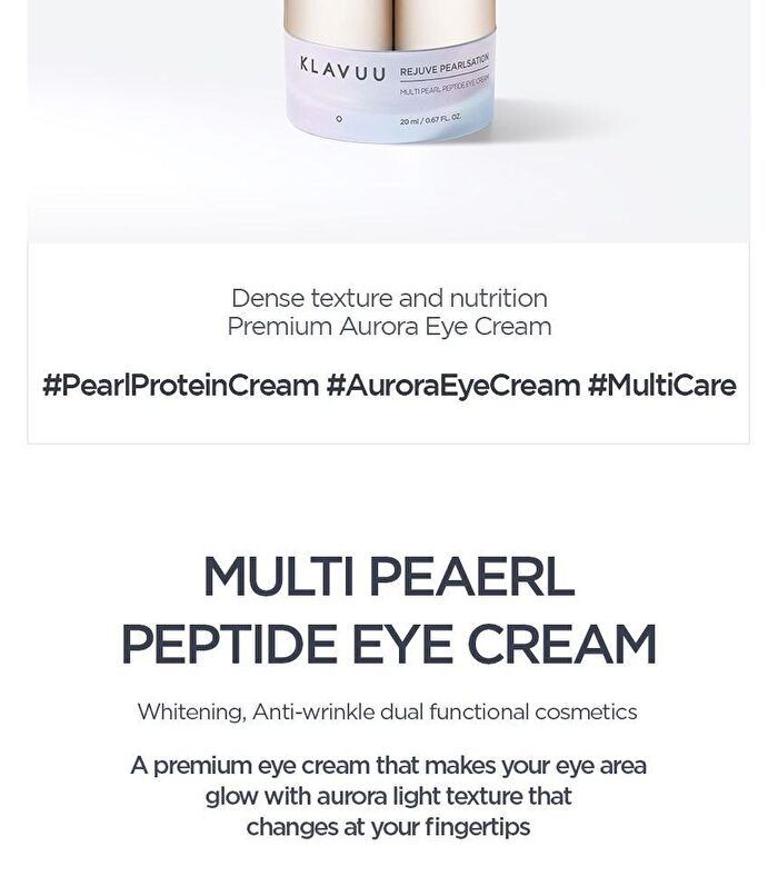 Klavuu Rejuve Pearlsation Multi Pearl Peptide Eye Cream - 20ml