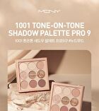 Mqny 1001 Tone-On-Tone Shadow Palette Pro 9 - Nude Mood