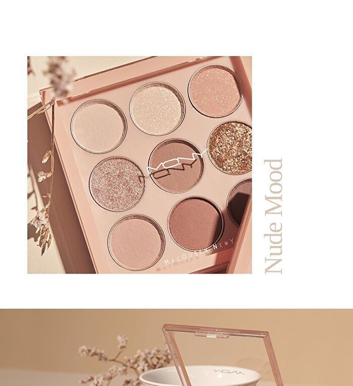 Mqny 1001 Tone-On-Tone Shadow Palette Pro 9 - Nude Mood