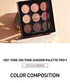 Mqny 1001 Tone-On-Tone Shadow Palette Pro 9 - Nude Mood