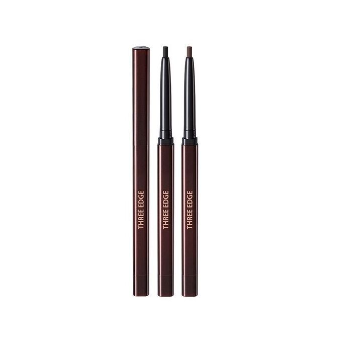 3 Edge Pencil Eyeliner - 2 Colors - #01 Black