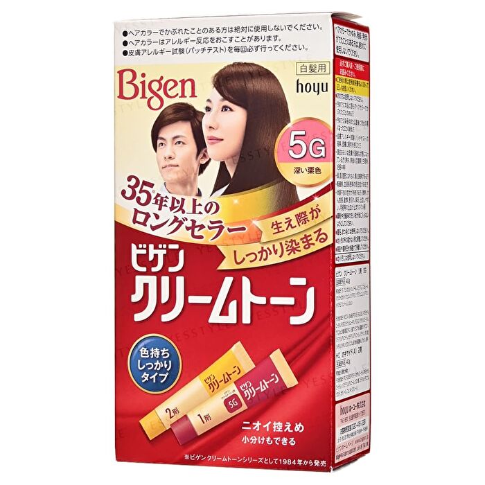 Bigen Cream Tone Hair Color - 5G Deep Chestnut