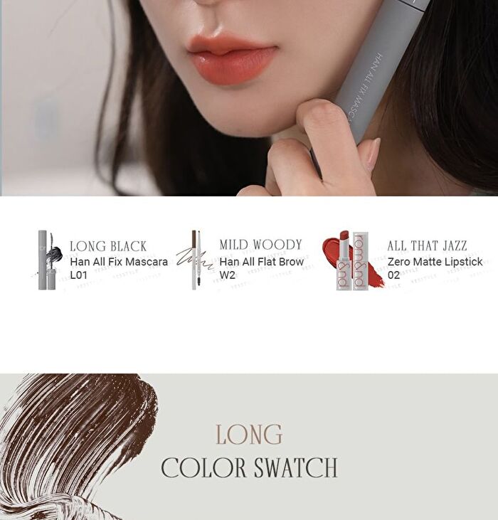 romand Han All Fix Mascara - 4 Types - L01 Long Black