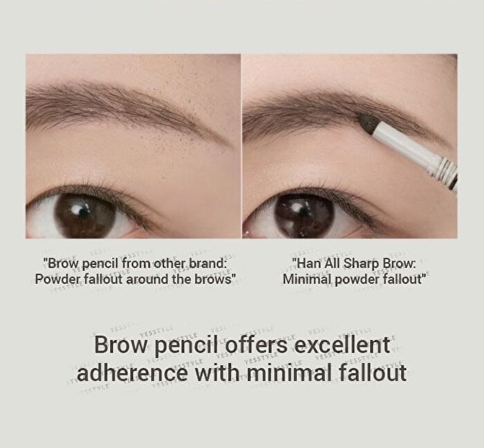 romand Han All Flat Brow - 6 Colors - W1 Gentle Brown
