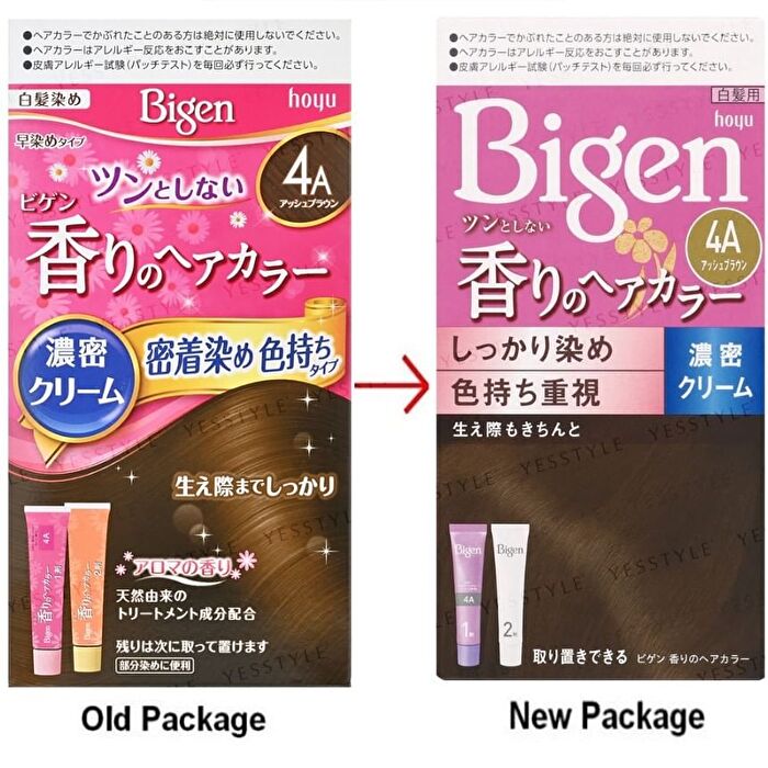 Bigen Fragrant Cream Type Hair Color - 4D Calm Light Brown