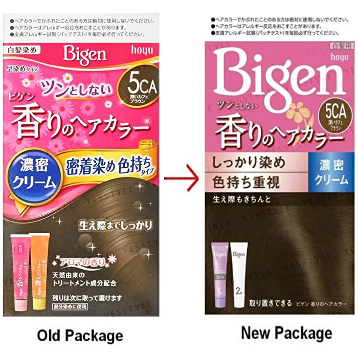 Bigen Fragrant Cream Type Hair Color - 4D Calm Light Brown