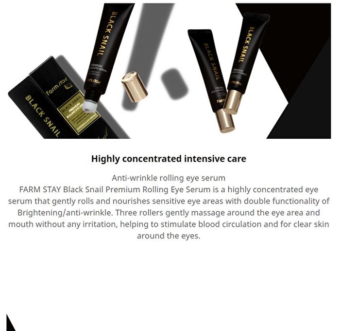 Black Snail Premium Rolling Eye Serum - 25ml