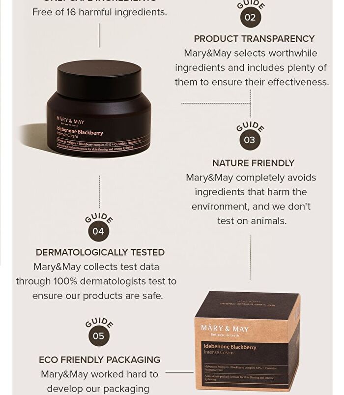 Idebenone Blackberry Intense Cream - 70g