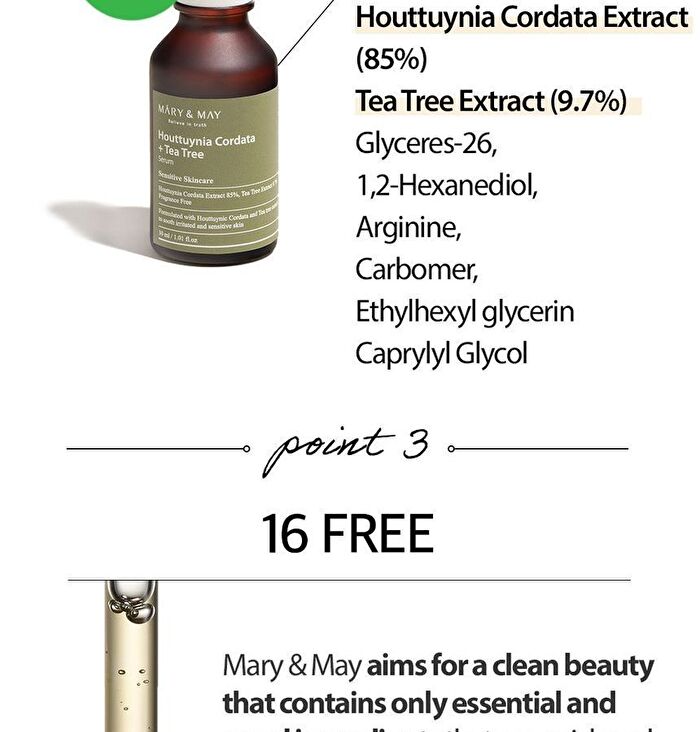 Houttuynia Cordata + Tea Tree Serum - 30ml