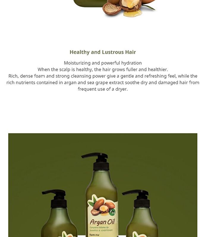 Argan Oil Complete Volume Up Shampoo & Conditioner - 530ml