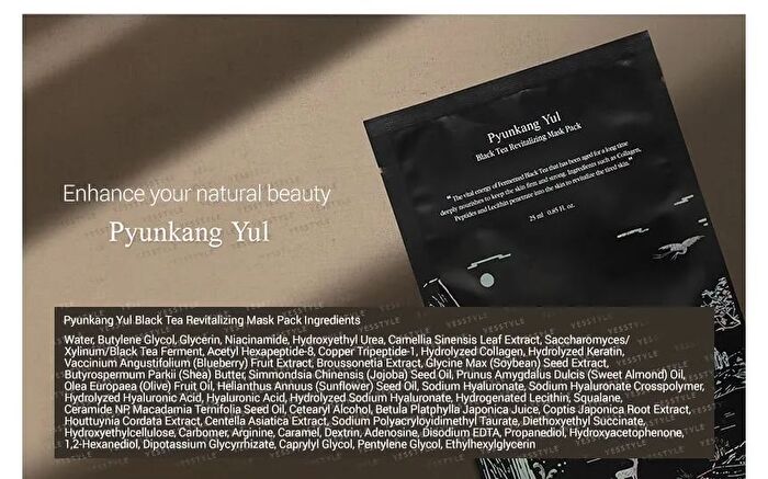 Black Tea Revitalizing Mask Pack Set - 25ml x 10 pcs