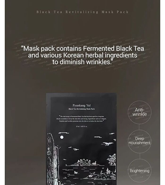 Black Tea Revitalizing Mask Pack Set - 25ml x 10 pcs