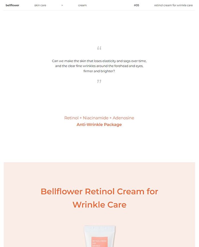 Retinol Cream for Wrinkle Care - 30ml