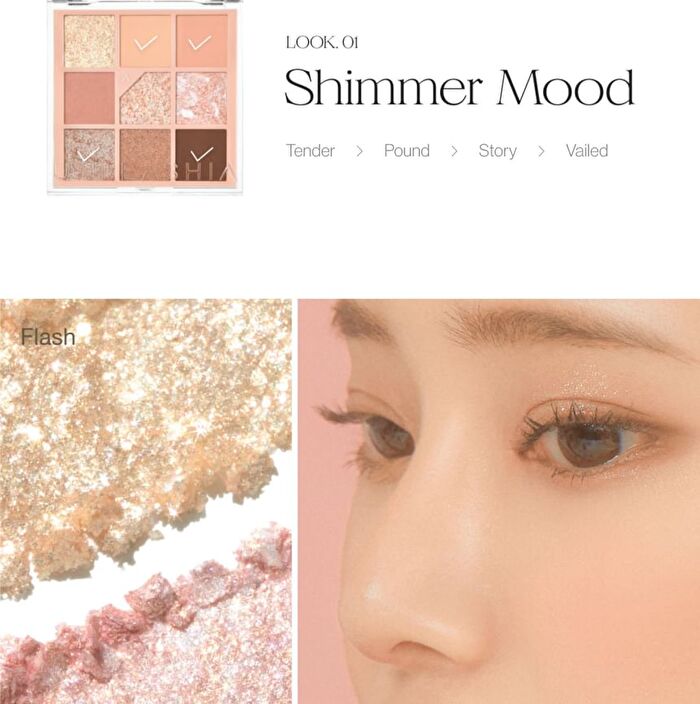 Glitterpedia Eye Palette - 7 Types - N°1 All Of Glitter