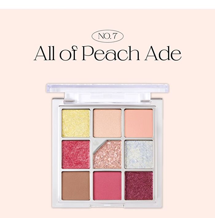 Glitterpedia Eye Palette - 7 Types - N°3 All Of Coral Pink